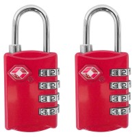 Tsa 4 Digit Combination Steel Padlock Luggage Travel Lock